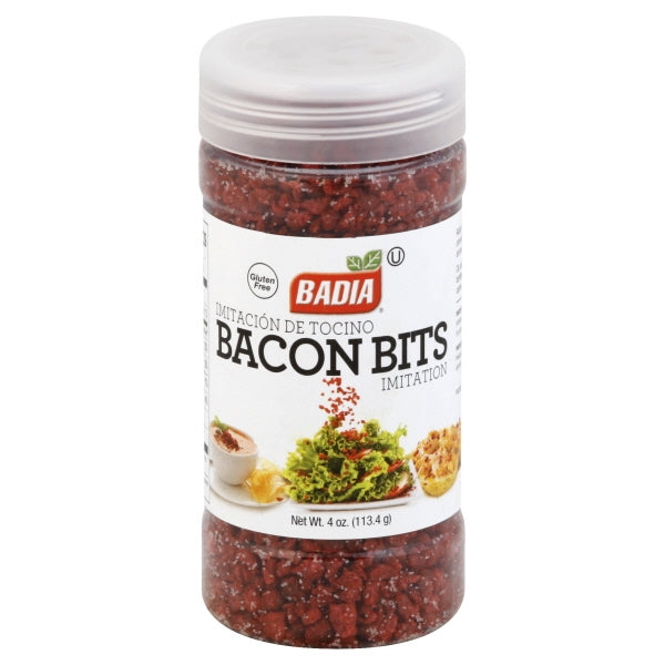 Badia Imitation Bacon Bits Salad Topping Shaker; 4 Ounce; 6 Per Case