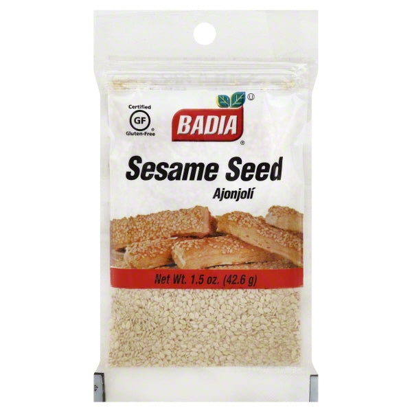 Badia Sesame Seed Hulled; 1.5 Ounces; 12 Per Box; 48 Per Case