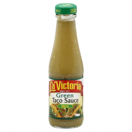La Victoria Sauce Green Taco Mild Retail; 8 Ounces; 12 Per Case - High Mart Wholesale