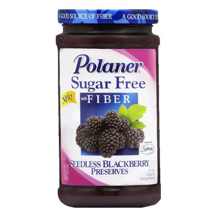 Polaner Sugar Free Blackberry Preserves; 13.5 Ounces; 12 Per Case - High Mart Wholesale