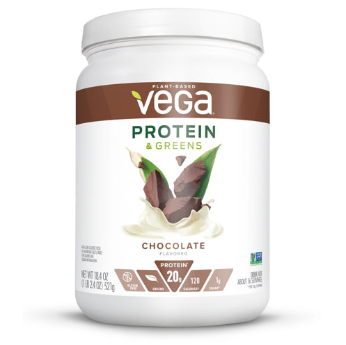 Vega Protein & Greens Chocolate; 18.4 Ounces; 12 Per Case - High Mart Wholesale