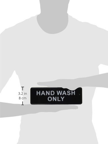 Winco Sign Hand Wash Only Black 3X9; 12 Each; 1 Per Case - High Mart Wholesale