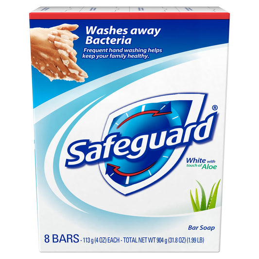 Safeguard Safeguard Bath Bar White With Aloe 8 Bar; 1.99 Pounds; 6 Per Case