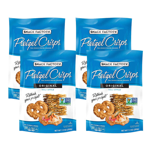 Snack Factory Pretzel Crisps Original; 7.2 Ounce; 12 Per Case - High Mart Wholesale