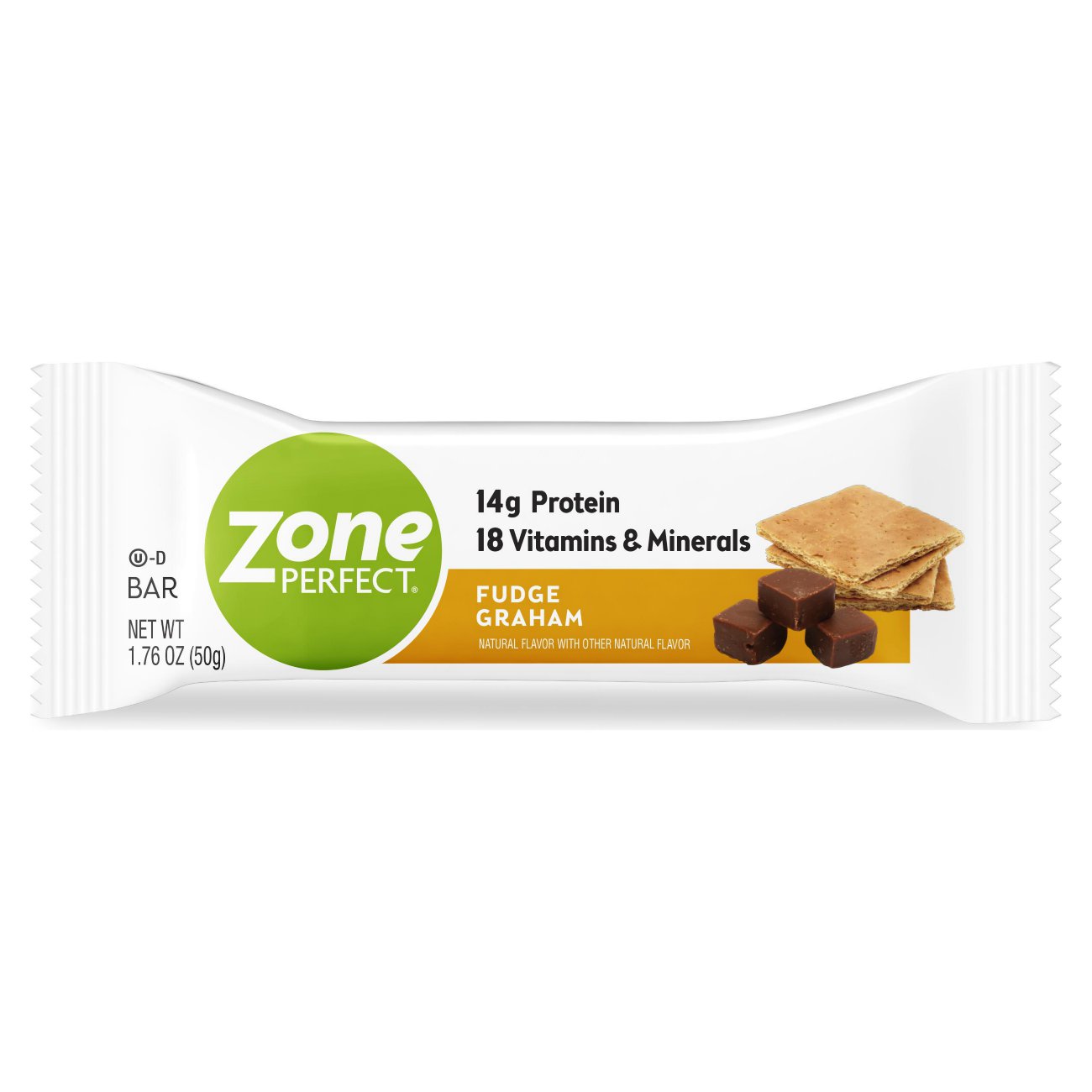 Zoneperfect Classic Fudge Grahams Bar; 1.76 Ounces; 12 Per Box; 3 Per Case - High Mart Wholesale