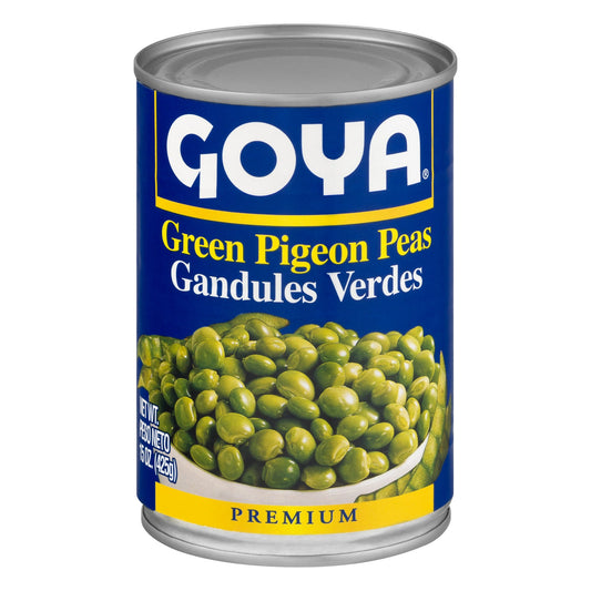 Goya Green Pigeon Peas; 15 Ounces; 24 Per Case - High Mart Wholesale