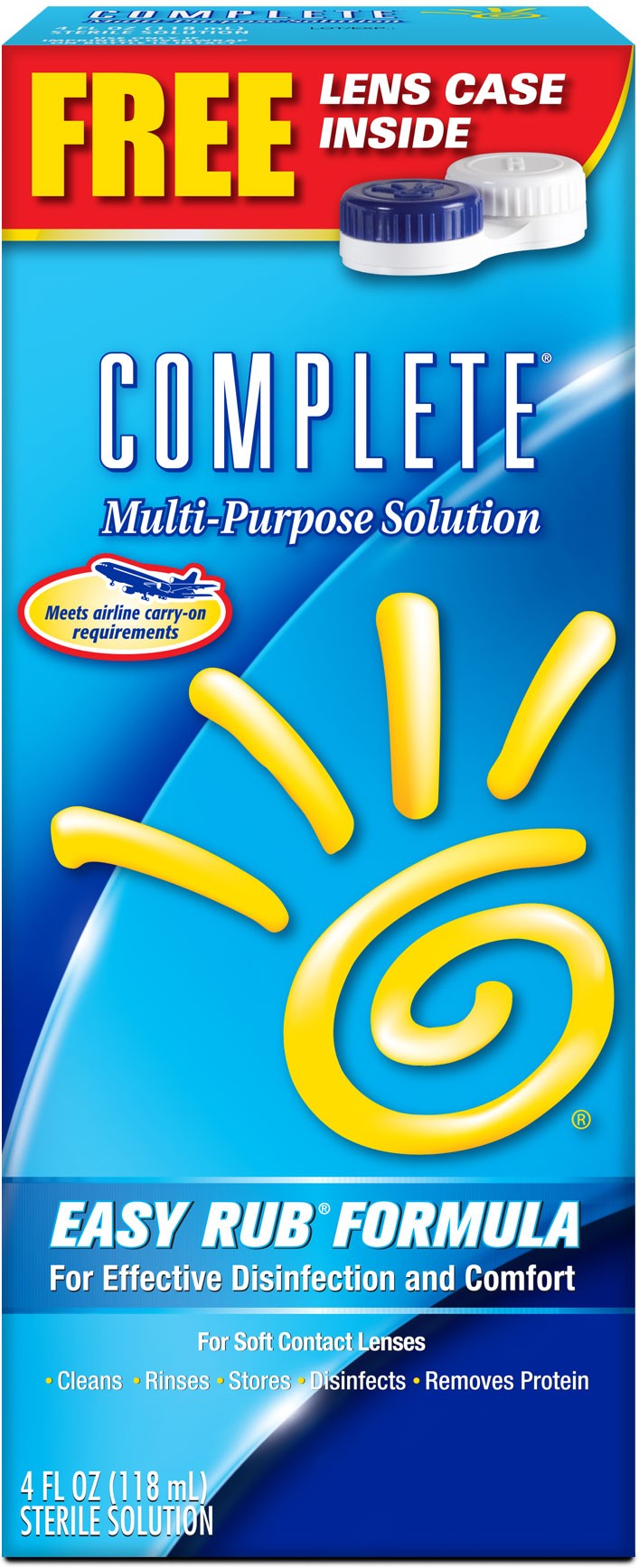 Complete Multi Purpose Solution; 4 Fluid Ounces; 4 Per Box; 6 Per Case