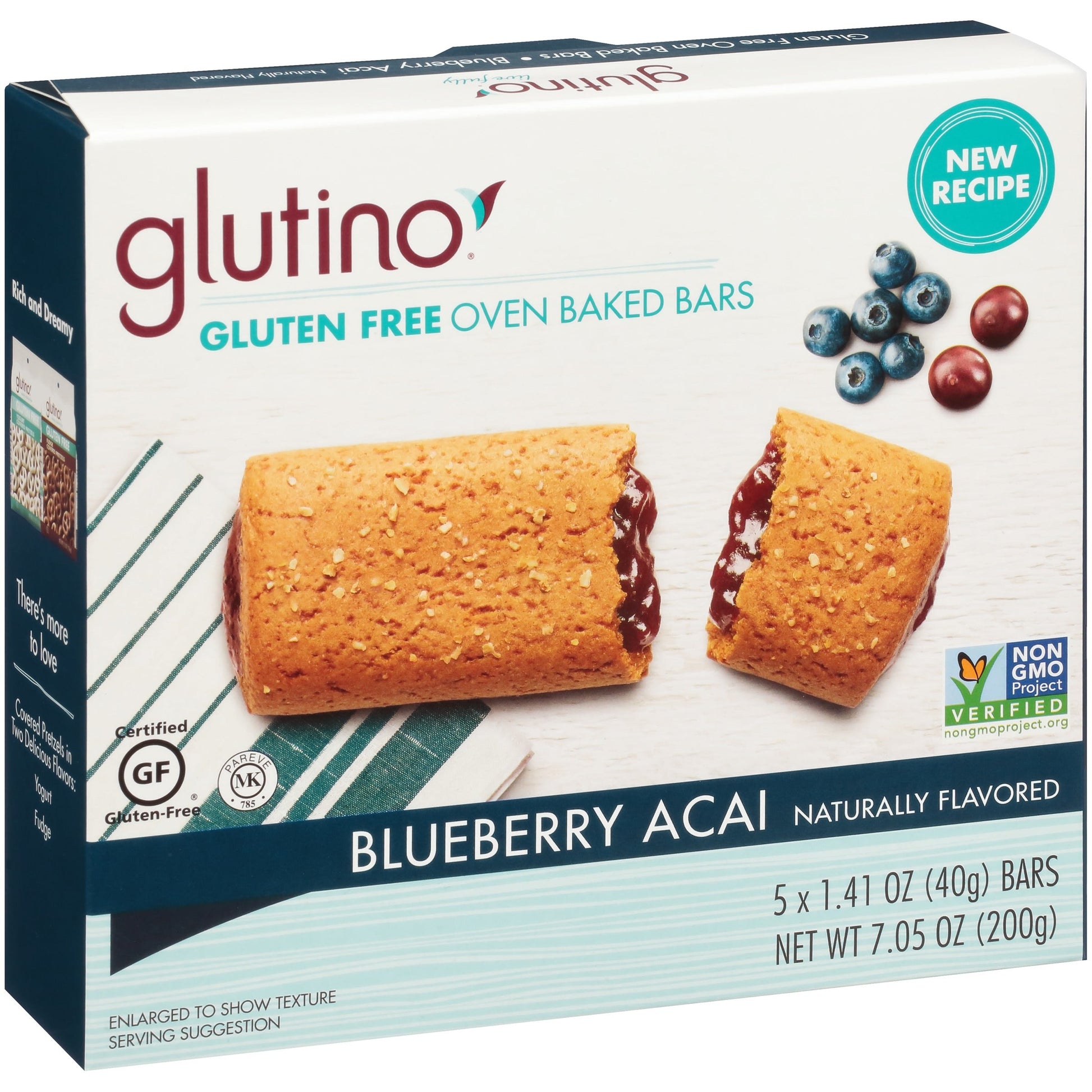 Glutino Gluten Free Blueberry Acai Oven Baked Bar; 7.05 Ounces; 12 Per Case - High Mart Wholesale