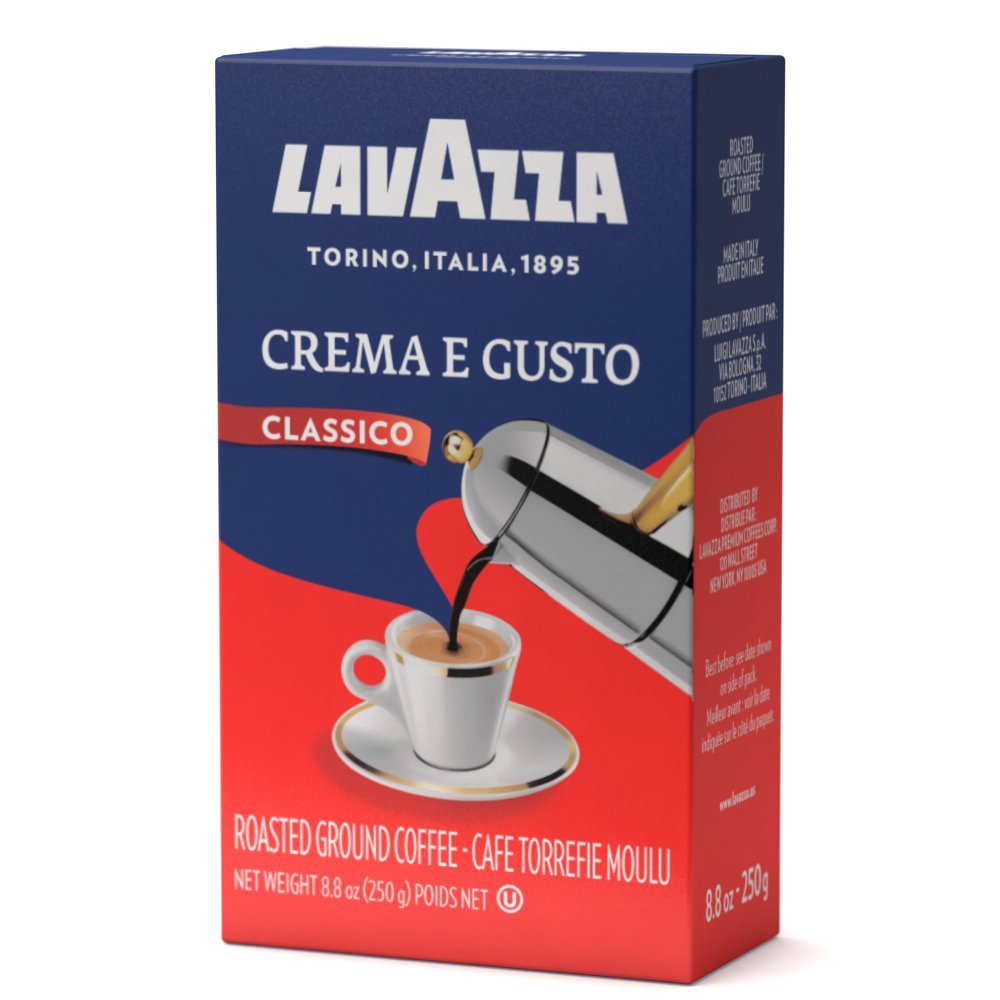 Lavazza Coffee Ground Crema E Gusto; 8.8 Ounces; 20 Per Case - High Mart Wholesale