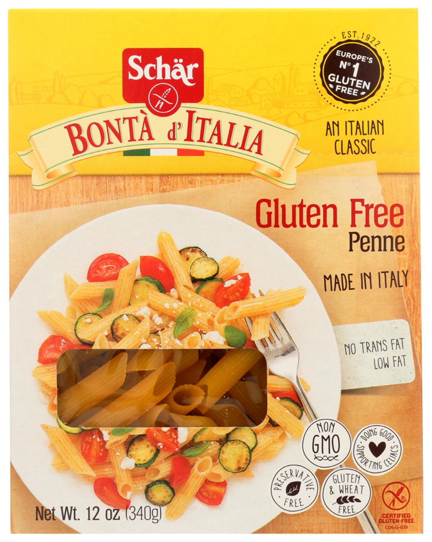 Schar Gluten Free Penne; 12 Ounces; 10 Per Case - High Mart Wholesale