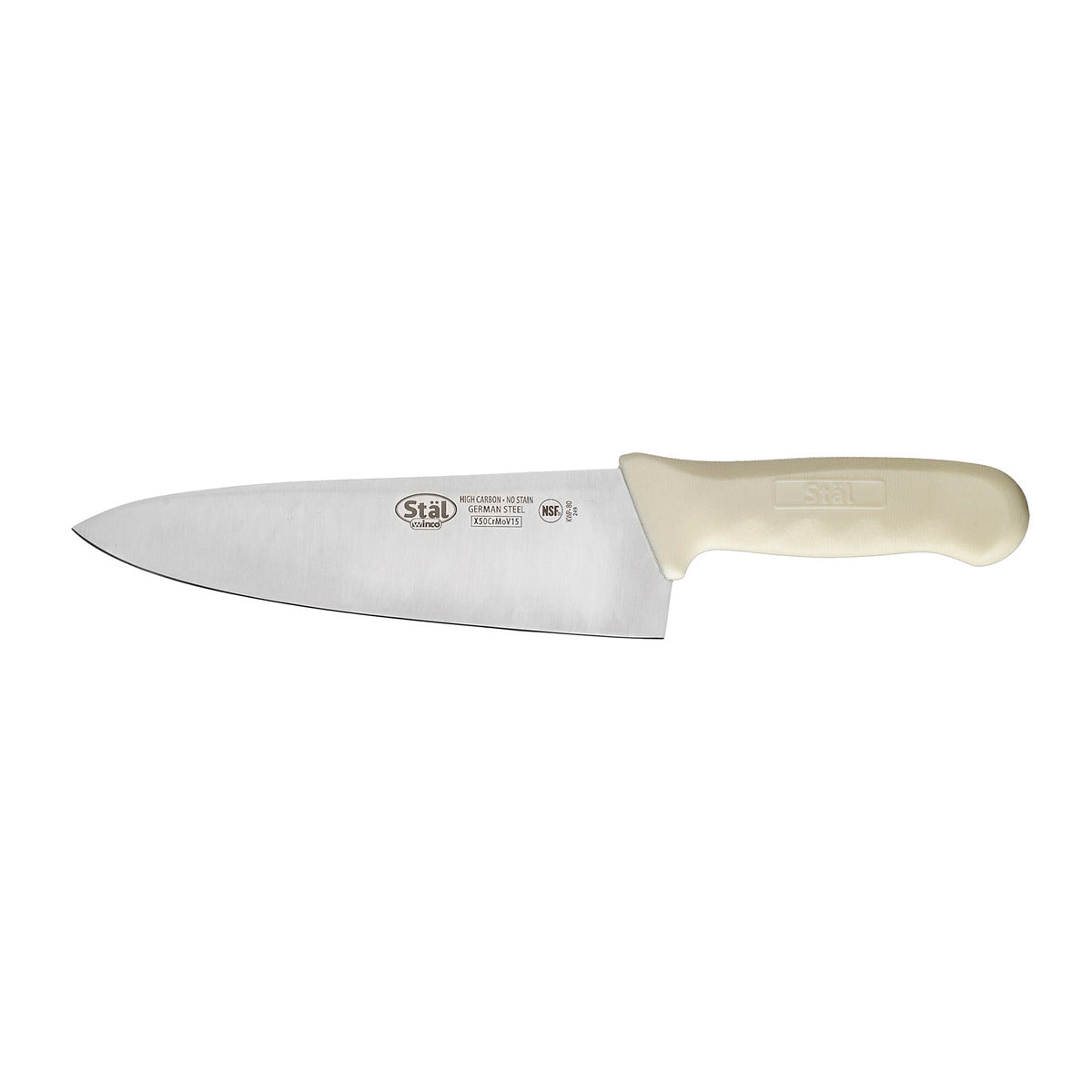 Winco Cook's Knife White Handle; 1 Each - High Mart Wholesale