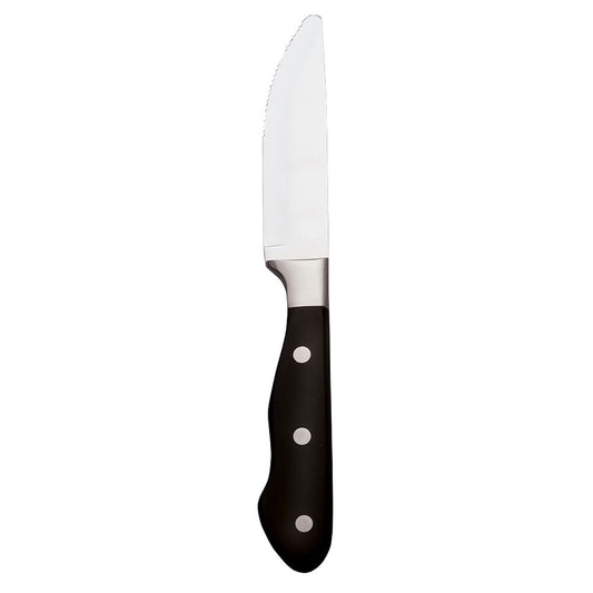 World Tableware Deluxe Chop House Steak Knife W/Metal Tang And Black Abs Handle 9 5/8"; 12 Each - High Mart Wholesale