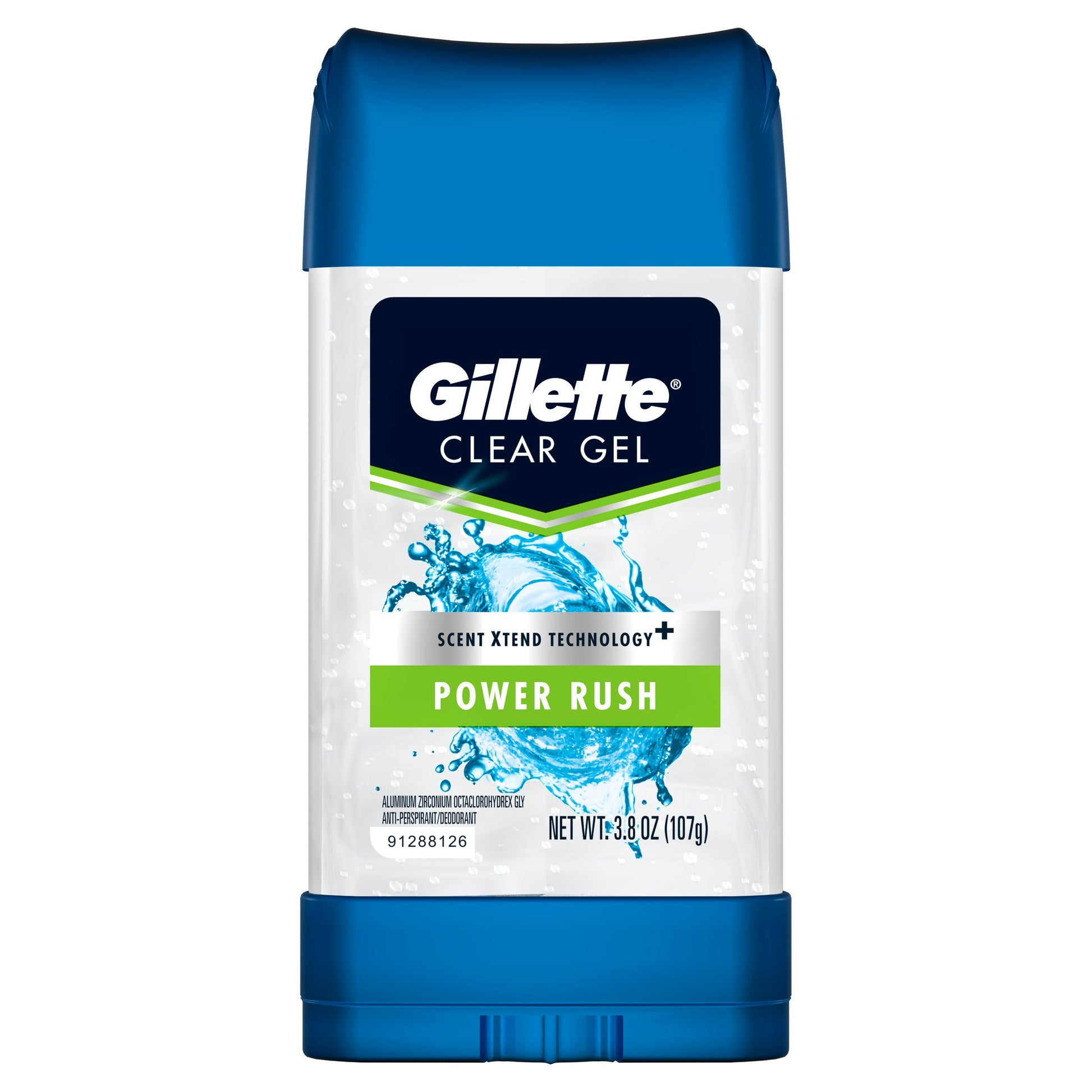 Gillette Clear Gel Power Rush 3.8 Ounce Deodorant; 3.8 Ounce; 3 Per Box; 4 Per Case - High Mart Wholesale