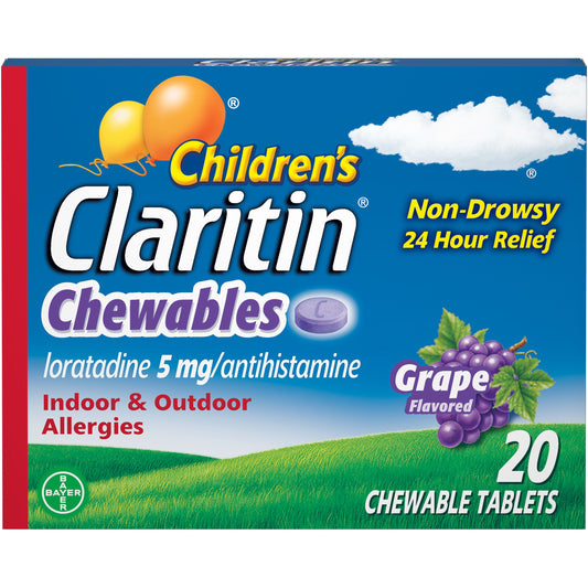 Claritin Grape Chew; 20 Piece; 6 Per Box; 6 Per Case