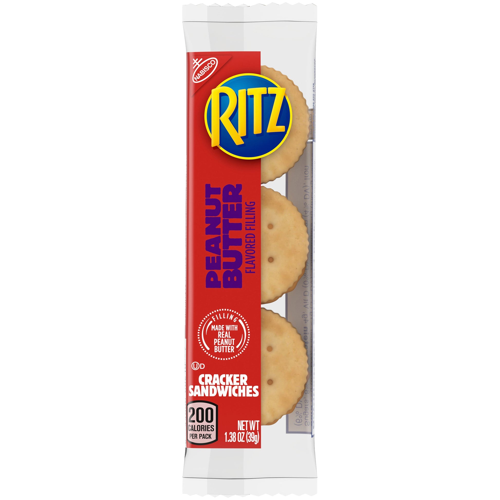 Ritz Nabisco Peanut Butter Cracker Sandwiches; 1.38 Ounces; 8 Per Box; 14 Per Case - High Mart Wholesale