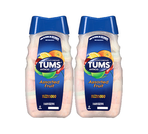 Tums Ultra Assorted Fruit; 160 Each; 6 Per Box; 4 Per Case - High Mart Wholesale