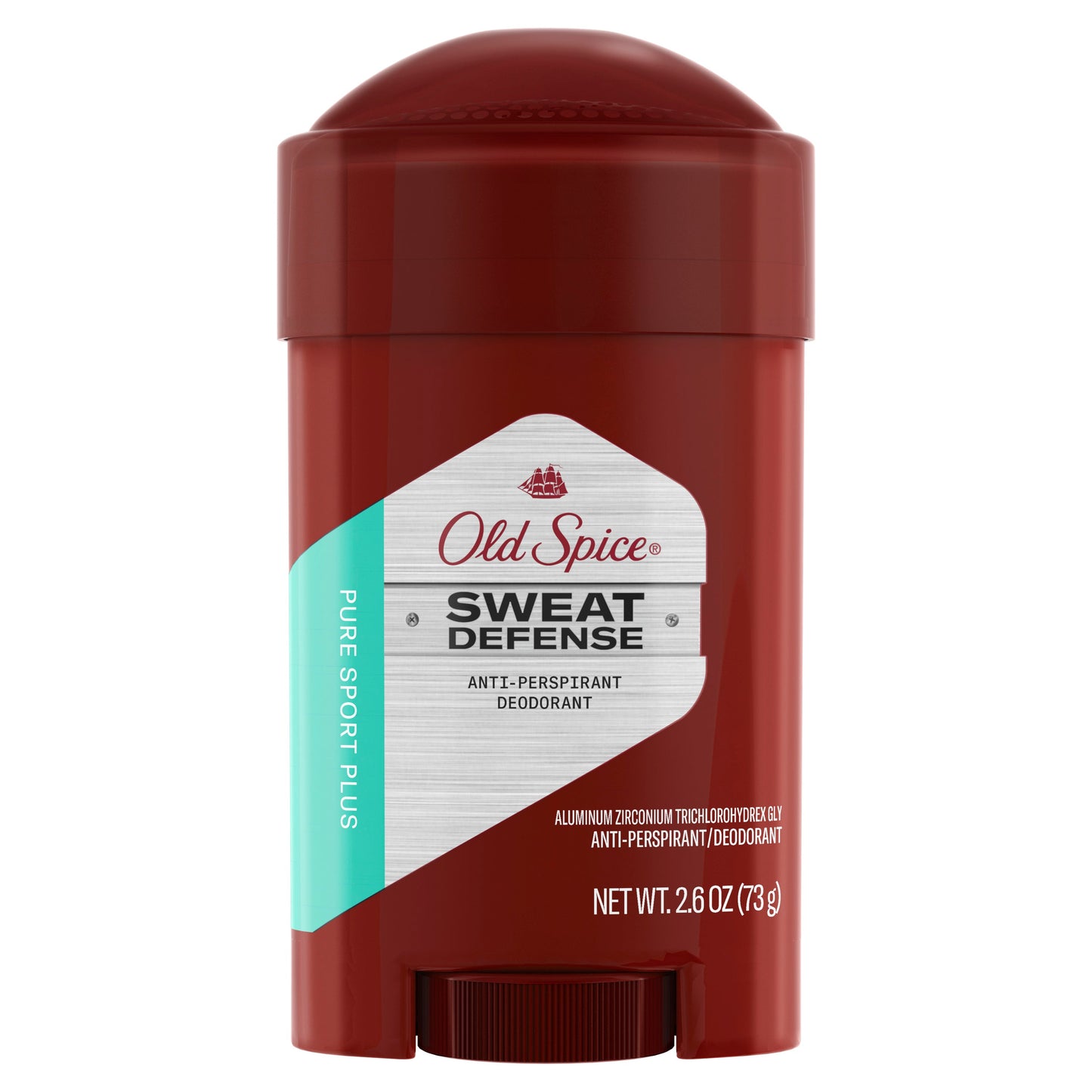 Old Spice Deodorant Solid Sweat Defense Pure Sport Plus; 2.6 Ounce; 6 Per Box; 2 Per Case