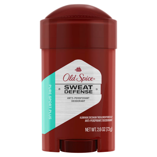 Old Spice Deodorant Solid Sweat Defense Pure Sport Plus; 2.6 Ounce; 6 Per Box; 2 Per Case