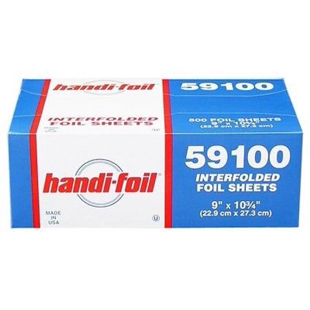 Hfa Handi-Foil 9 Inch X 10.7 Inch Green Foil Sheet; 500 Count; 6 Per Case - High Mart Wholesale