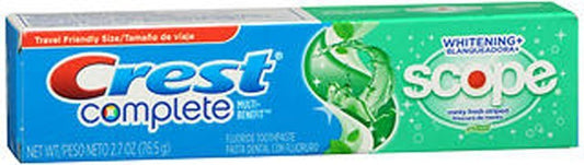 Crest Tube Plus Scope; 2.7 Ounce; 12 Per Box; 2 Per Case