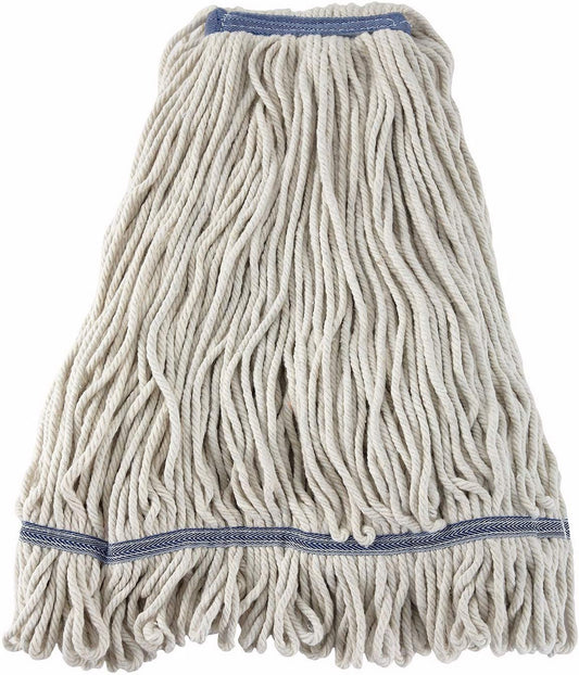 Winco Mop Head 32 Ounce White Yarn Loop End; 20 Each; 1 Per Case - High Mart Wholesale