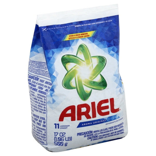 Ariel Detergent Powdered Regular Bag; 1.06 Pounds; 24 Per Case