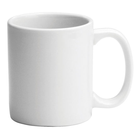 Oneida 11 Ounce Buffalo Bright White Mug With Handle; 36 Each; 1 Per Case - High Mart Wholesale