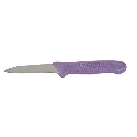 Winco 3 1/4" Paring Knife Purple Handle; 6 Each; 1 Per Case - High Mart Wholesale