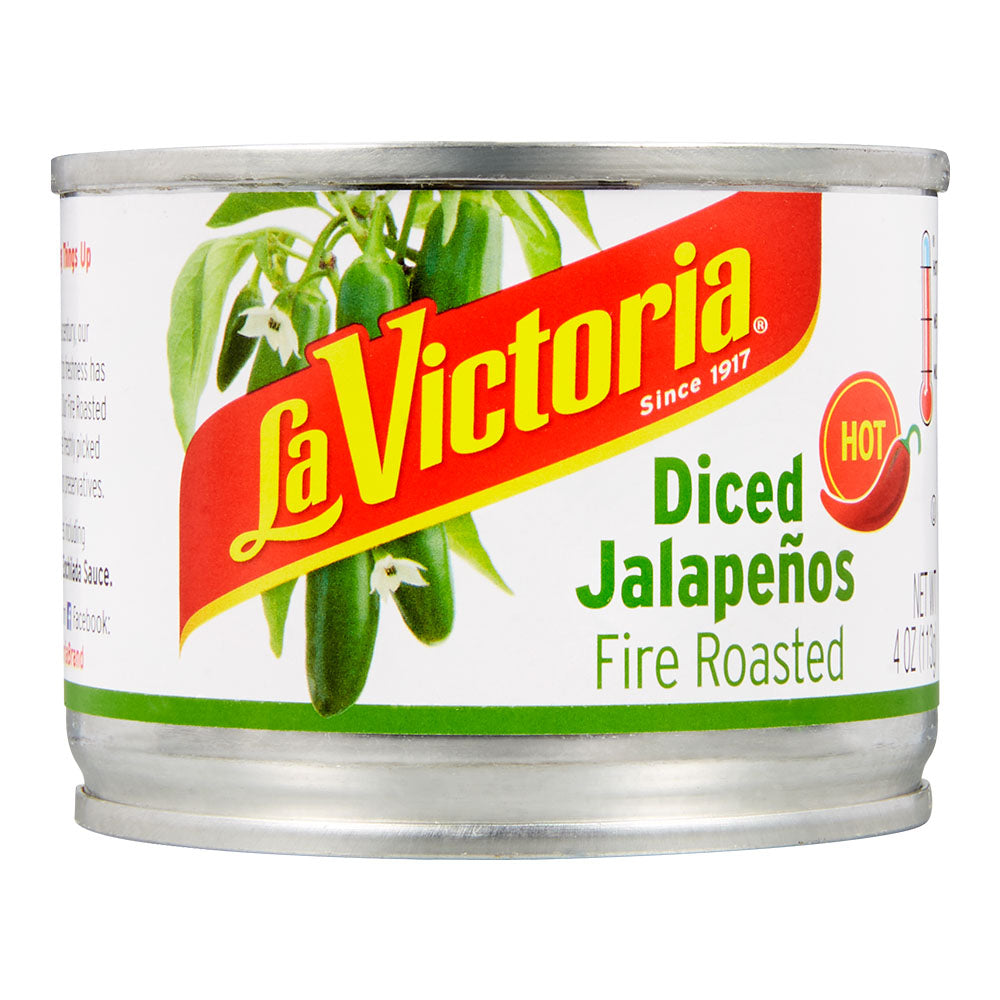 La Victoria Pepper Diced Jalapeno Hot Retail; 4 Ounces; 24 Per Case - High Mart Wholesale