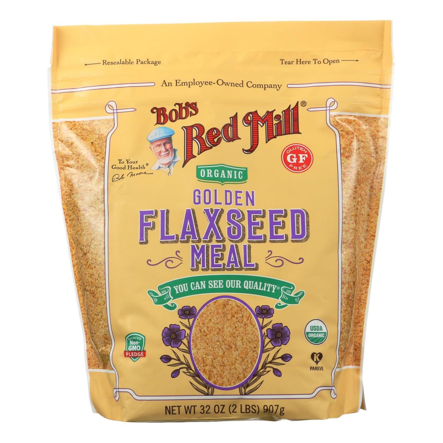 Bob's Red Mill Natural Foods Inc Organic Golden Flax Seed Meal; 32 Ounces; 4 Per Case