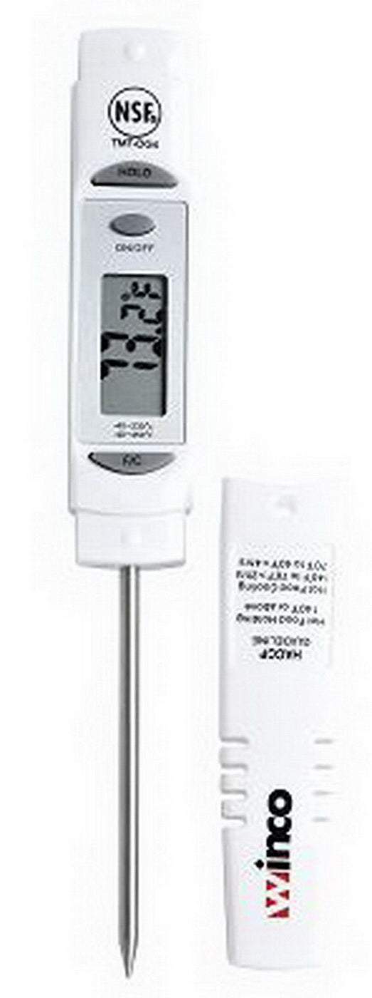 Winco 3 Inch 1.25 Lcd Digital Probe White Thermometer; 1 Each - High Mart Wholesale