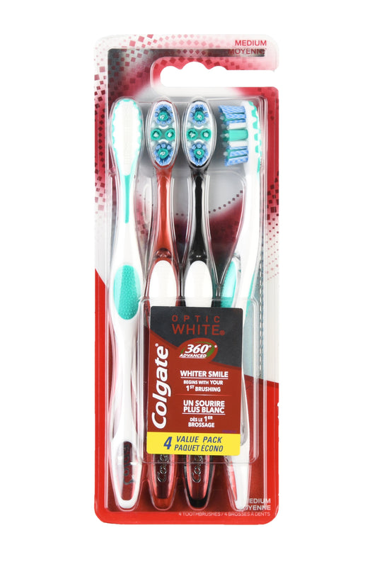 Colgate Advanced Optic White Toothbrush; 4 Each; 6 Per Box; 3 Per Case