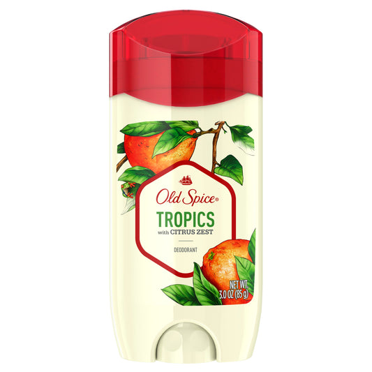 Old Spice Deodorant For Men Tropic Inspired By Nature; 3 Ounces; 3 Per Box; 4 Per Case