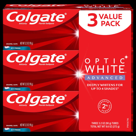 Colgate Optic White Advanced Sparkling White; 9.6 Ounces; 6 Per Case