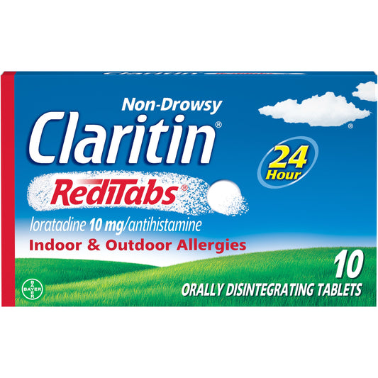 Claritin Non-Drowsy Allergy Relief Disintegrating Tablet; 10 Piece; 3 Per Box; 12 Per Case