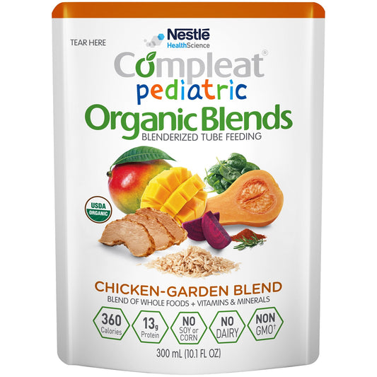 Compleat Pediatric Organic Blends Chicken/Garden Blend; 10.1 Fluid Ounce; 24 Per Case - High Mart Wholesale