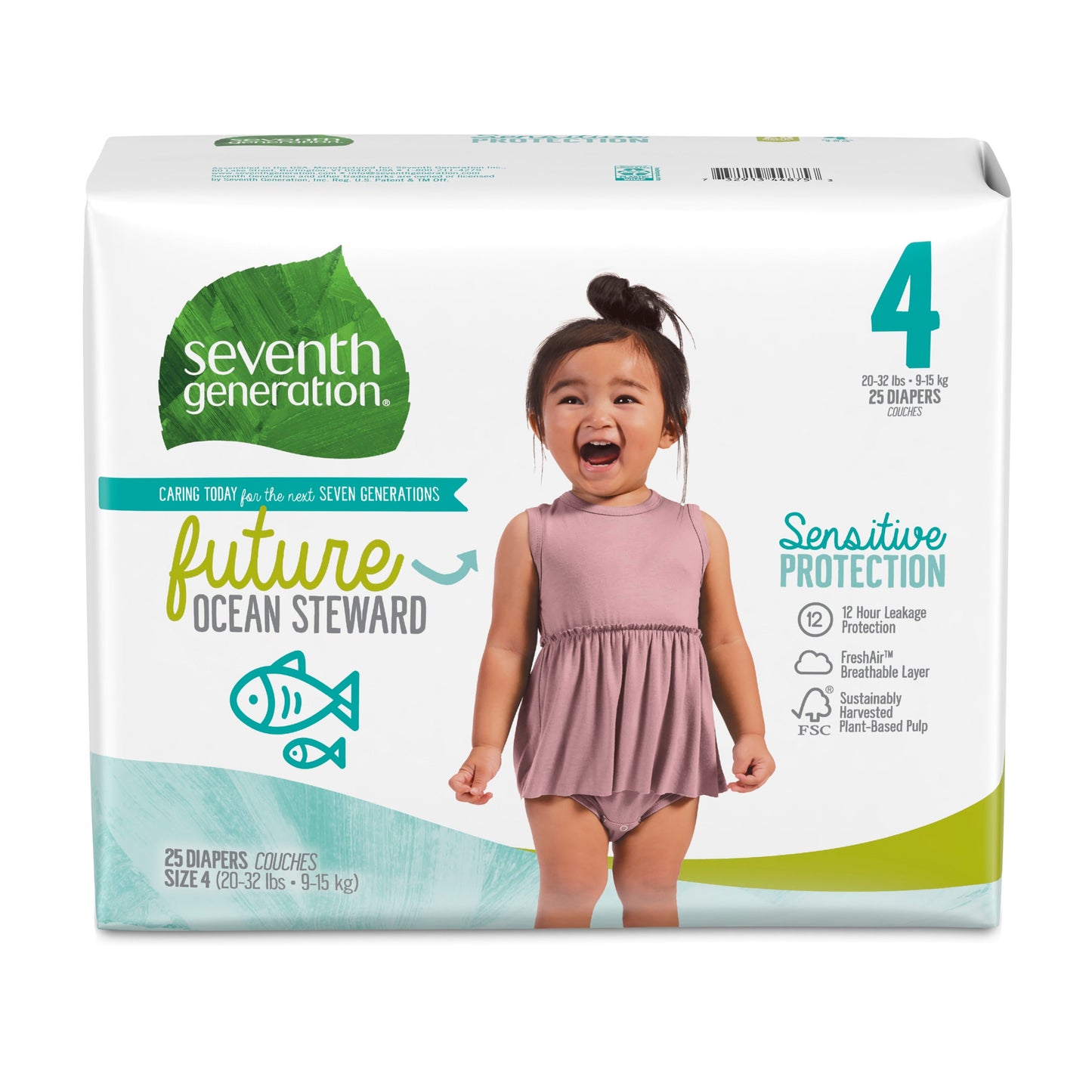 Seventh Generation Small Stage 4 Diapers; 25 Count; 4 Per Case - High Mart Wholesale