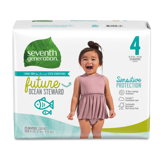 Seventh Generation Small Stage 4 Diapers; 25 Count; 4 Per Case - High Mart Wholesale