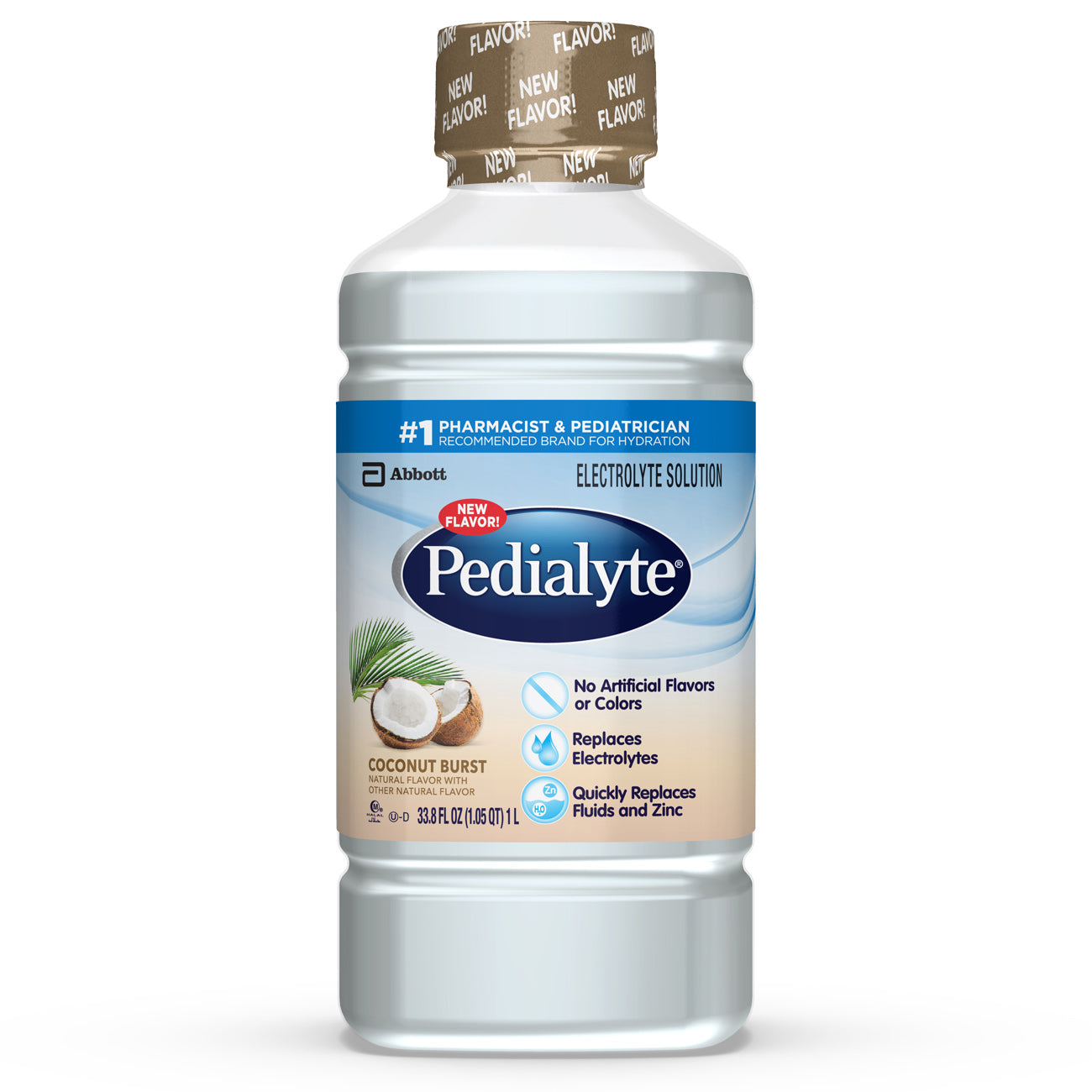 Pedialyte Coconut Flavored Electrolyte Solution; 33.8 Fluid Ounce; 4 Per Case - High Mart Wholesale