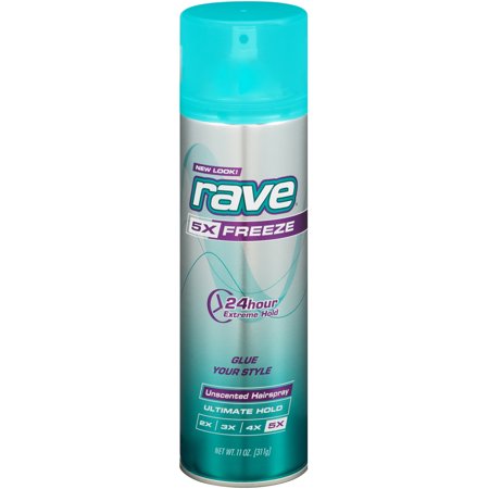 Rave Rave 5X Freeze Aerosol Hairspray 11Oz; 11 Ounce; 3 Per Box; 4 Per Case - High Mart Wholesale