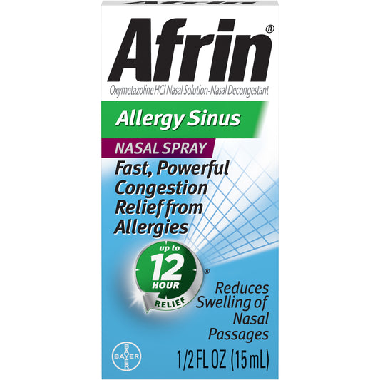 Afrin Sinus 12 Hour Nasal Spray 15 Milliliter; 15000 Fluid Ounces; 6 Per Box; 6 Per Case