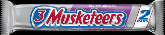 3 Musketeers Multi-Piece King Size Chocolate Candy Bar; 3.28 Ounces; 24 Per Box; 6 Per Case