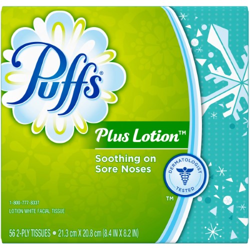 Puffs Puffs Plus Cube; 56 Count; 24 Per Case