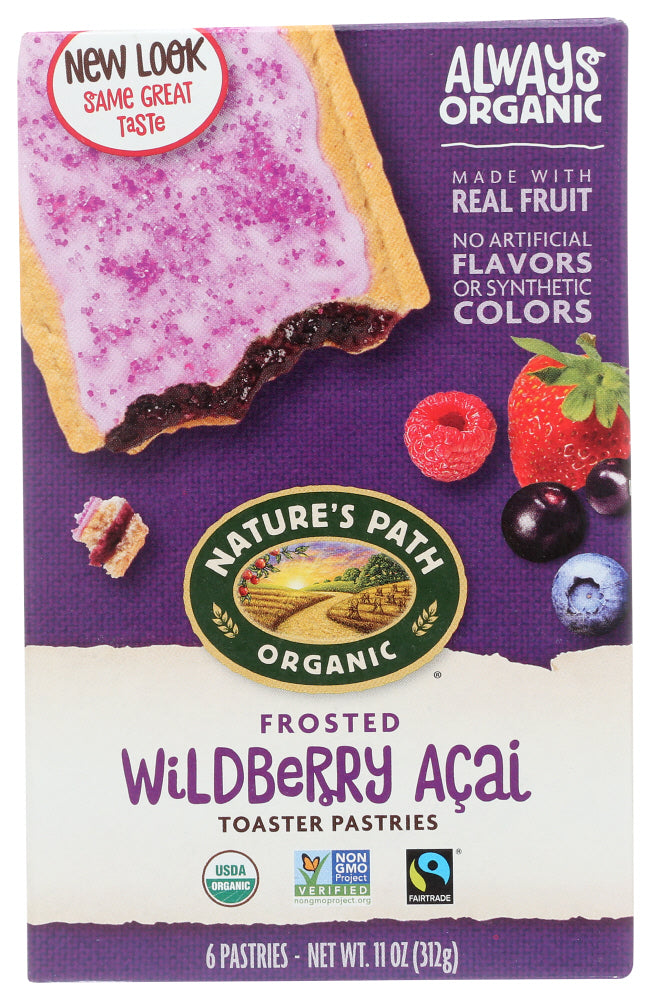 Nature's Path Wildberry Acai Frosted Toaster Pastry; 11 Ounces; 12 Per Case - High Mart Wholesale