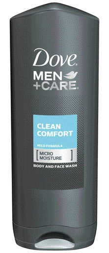 Dove Men+Care Clean Body And Face Wash; 13.5 Fluid Ounce; 6 Per Case