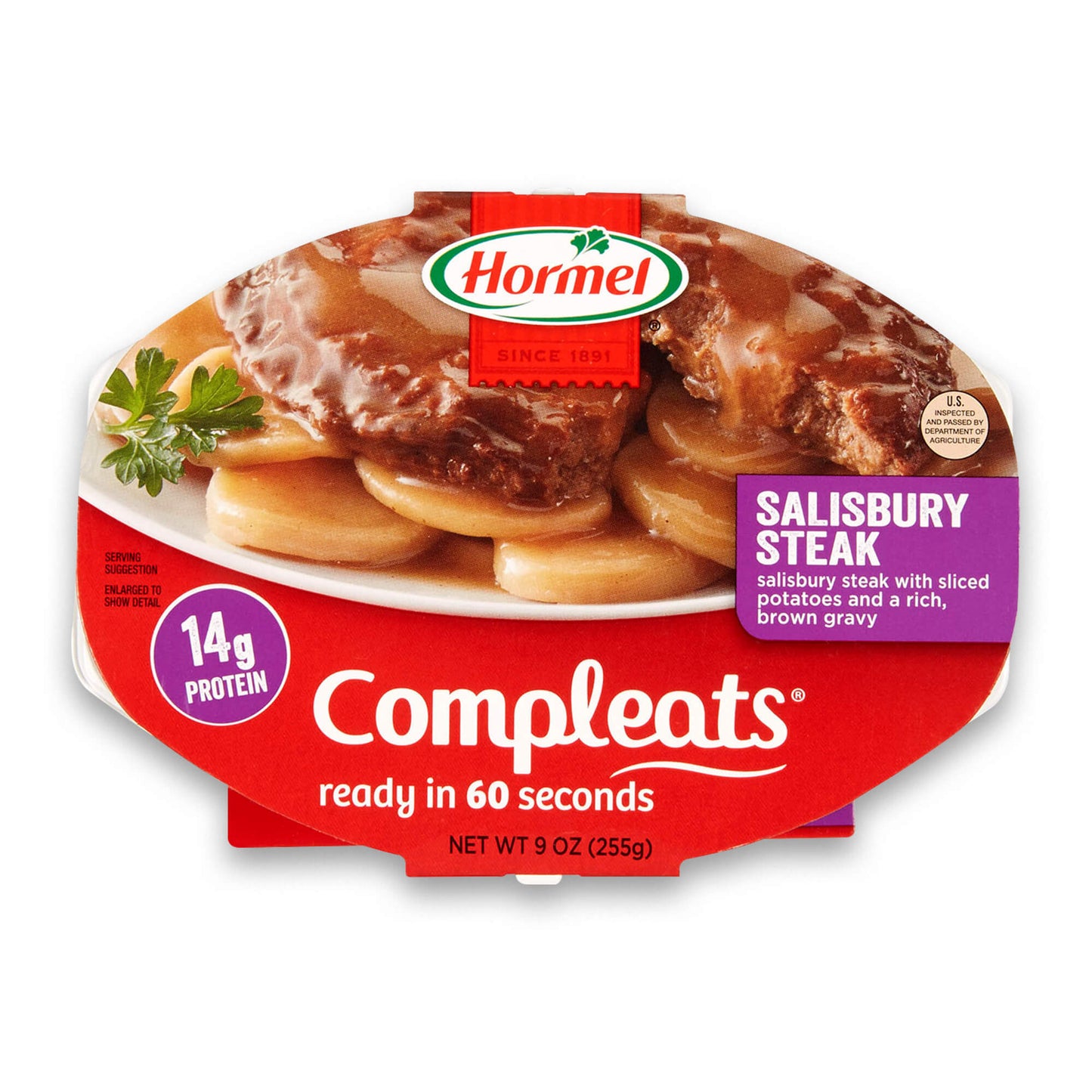 Hormel Salisbury Steak; 9 Ounce; 6 Per Case