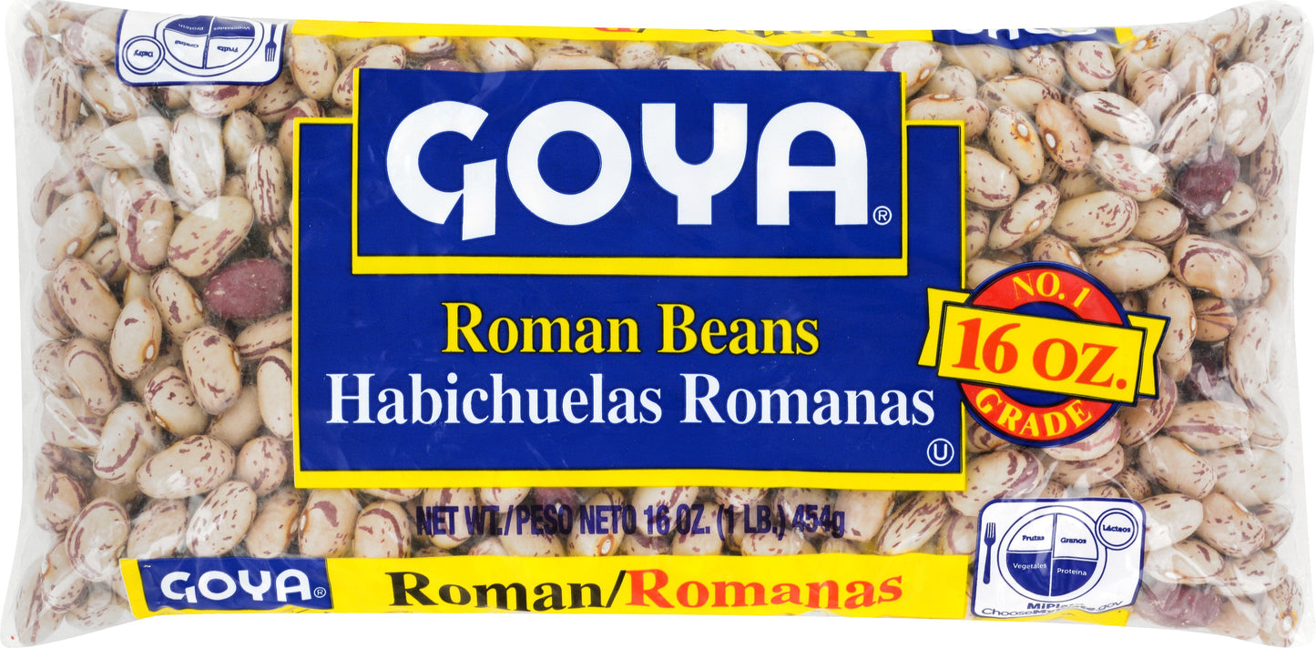 Goya Roman Beans; 16 Ounce; 24 Per Case