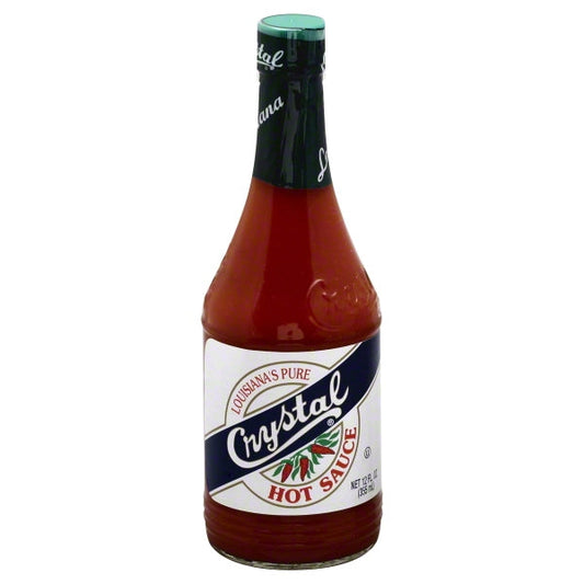 Crystal Louisiana Pure Hot Sauce Bottle; 12 Fluid Ounce; 12 Per Case - High Mart Wholesale