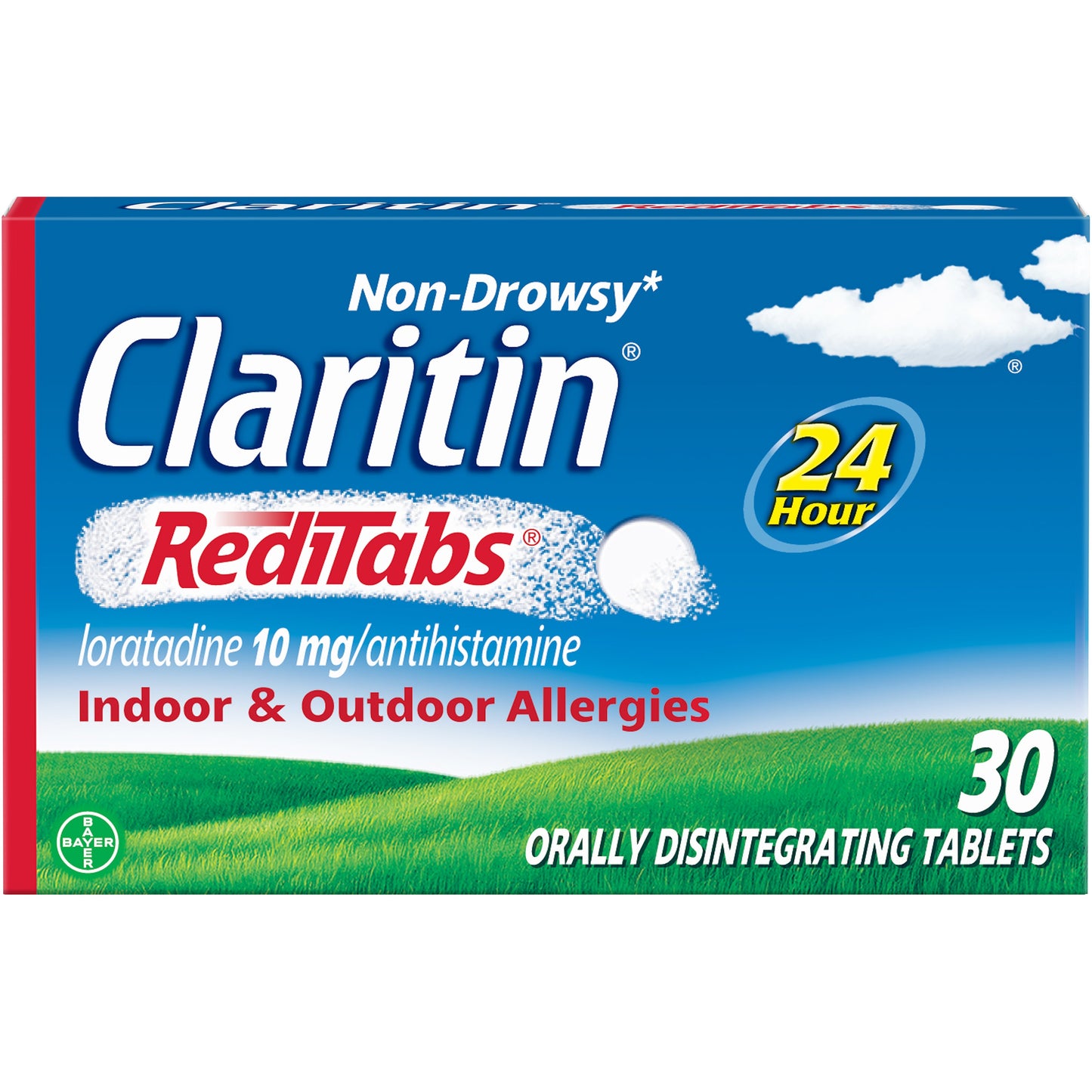 Claritin 24 Hour Non-Drowsy Allergy Relief Tablet; 30 Piece; 3 Per Box; 12 Per Case