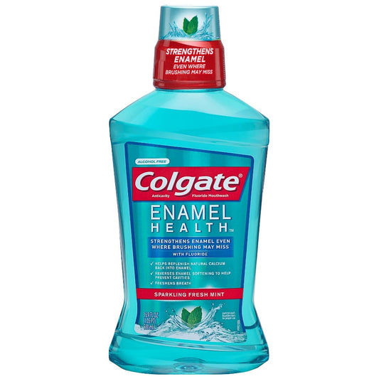 Colgate Enamel Health Sparkling Fresh Mint Mouthwash; 500 Milileter; 6 Per Case